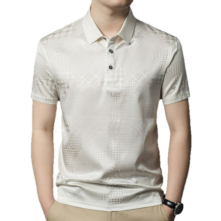 Herren Poloshirt mit strukturiertem Design Echoarchiv