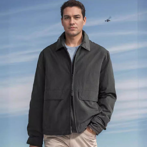 Herren lässige Jacke mit praktischen Taschen und modernem Schnitt Echoarchiv