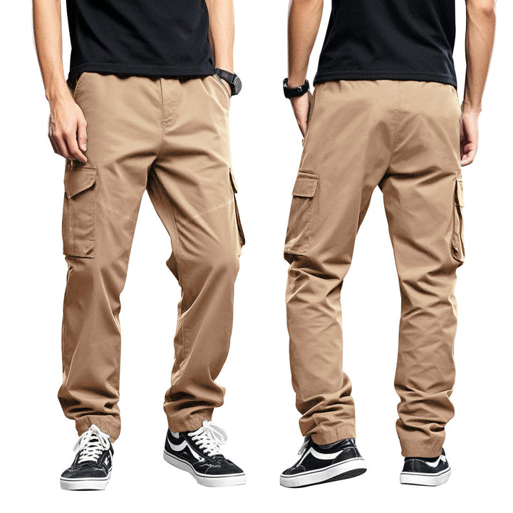 Herren funktionale Cargo-Hose mit mehreren Taschen und elastischem Bund Echoarchiv