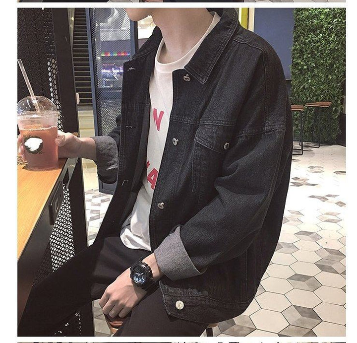 Herren Locker geschnittene Denimjacke Echoarchiv