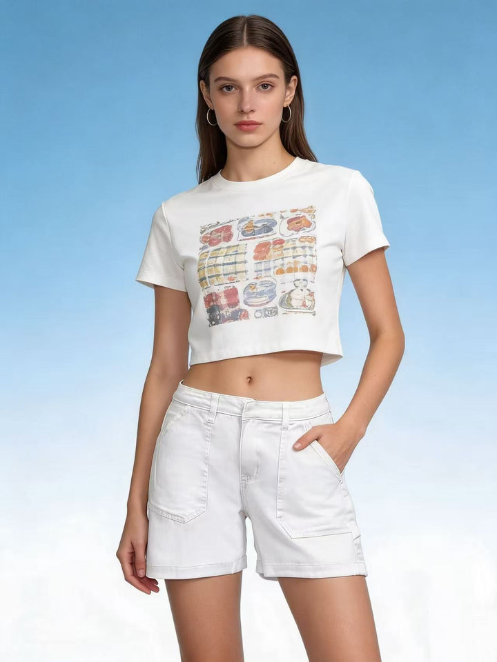 Damen lässige Sommer-Shorts mit seitlichen Taschen und komfortablem Schnitt Echo Archiv