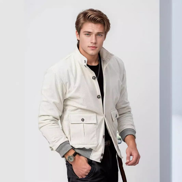 Herren moderne Cordjacke mit praktischen Taschen Echoarchiv