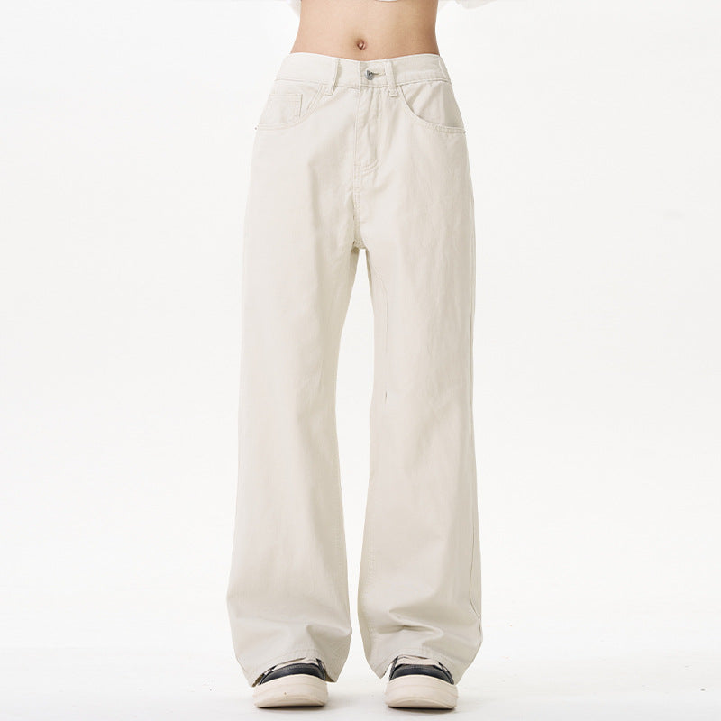 Unisex Weit geschnittene Chinohose mit tiefem Schritt und lässigem Bund Echo Archiv