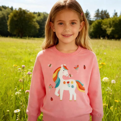 Mädchen Sweatshirt mit verspieltem Einhorn-Design Echo Archiv