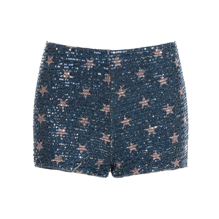 Damen Glitzernde Sternen-Shorts Echo Archiv