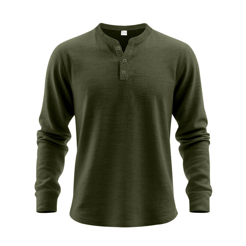 Herren Langarmshirt mit Knopfleiste Echoarchiv