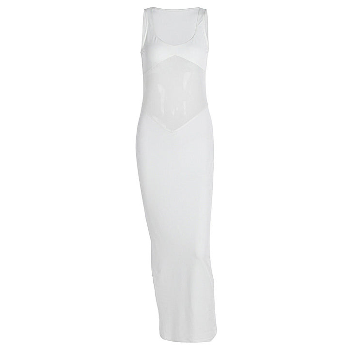 Damen Elegantes Maxikleid mit transparenten Einsätzen und figurbetontem Schnitt Echo Archiv