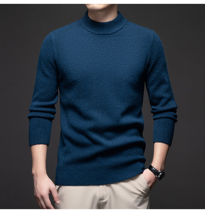 Herren eleganter Rollkragenpullover aus weichem Material Echoarchiv
