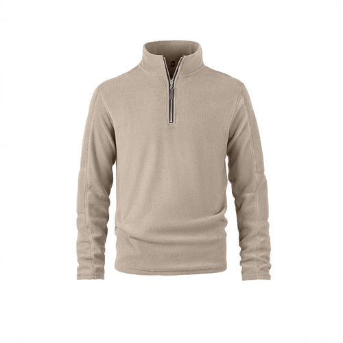 Herren Fleecepullover mit halbem Reißverschluss und softer Oberfläche Echoarchiv