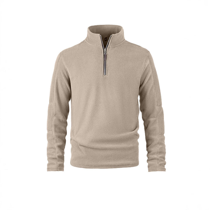 Herren Fleece-Pullover mit halbem Reißverschluss und hohem Kragen Echoarchiv