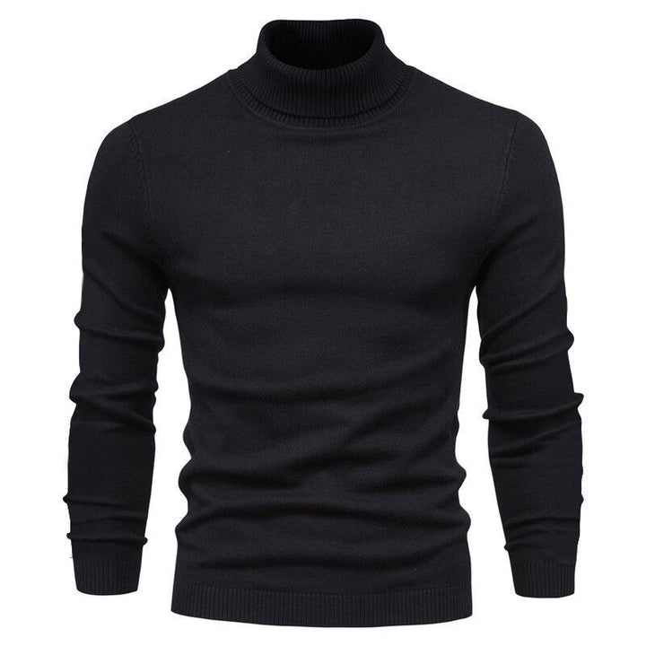 Herren nan schmal geschnittener Rollkragenpullover aus Merino-Baumwollmix mit hohem Kragen Echo Archiv