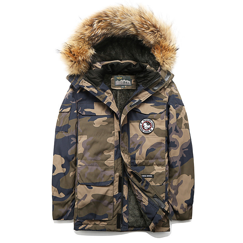 Herren Winterparka mit Kapuze und Kunstfellbesatz, isolierende Thermofütterung & Mehrfachtaschen Echo Archiv