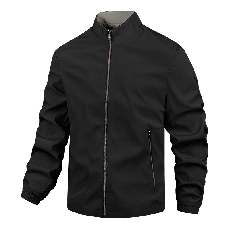 Herren Leichte Übergangsjacke mit hochgeschlossenem Kragen 1787738638 – Taviero