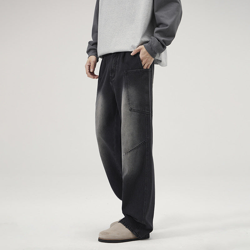 Herren Baggy-Denim-Cargohose mit ergonomischen Knieabnähern und großzügigen Fronttaschen Echo Archiv