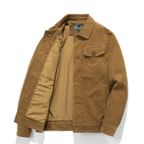 Herren Kordjacke im Worker-Stil mit gesteppter Innenfütterung Echoarchiv