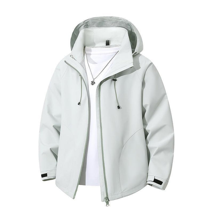 Herren Leichte Softshell-Kapuzenjacke mit verstellbarer Kapuze und wind- sowie wasserabweisender Membran Echo Archiv