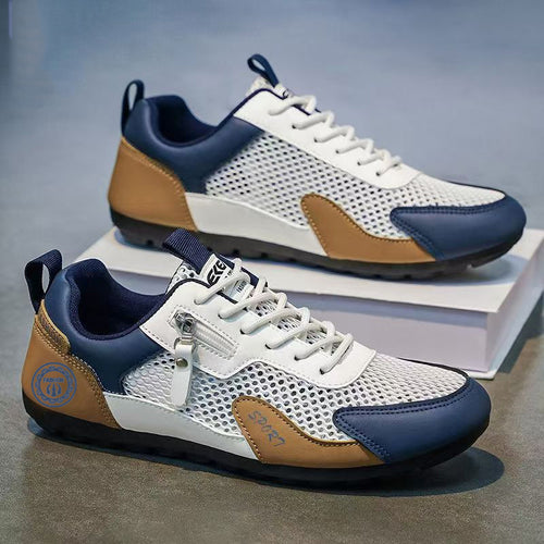 Herren Sportliche Outdoor-Sneaker mit Reißverschluss-Detail und griffiger Trail-Sohle Echoarhiv