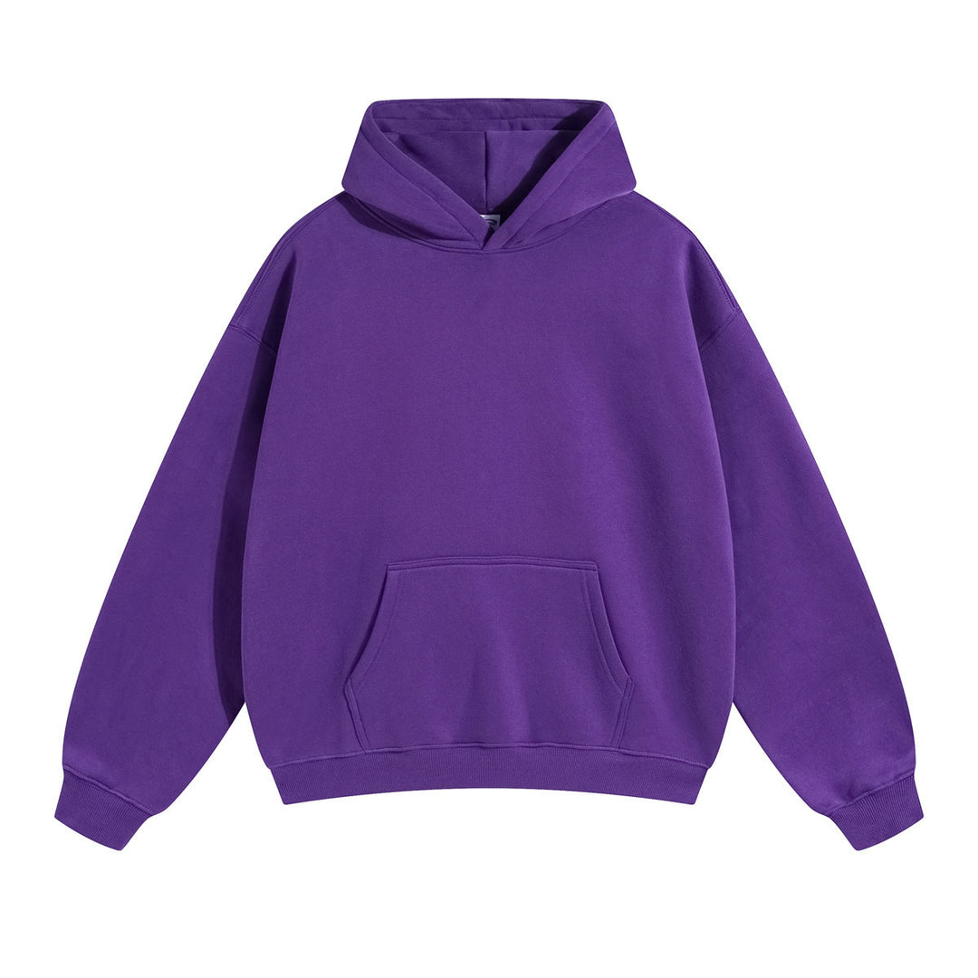Unisex weit geschnittener Kapuzenpullover aus Bio-Baumwolle mit Kängurutasche Echo Archiv