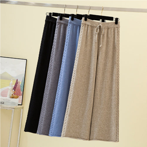 Damen Hochwertige weite Strickhose Echo Archiv
