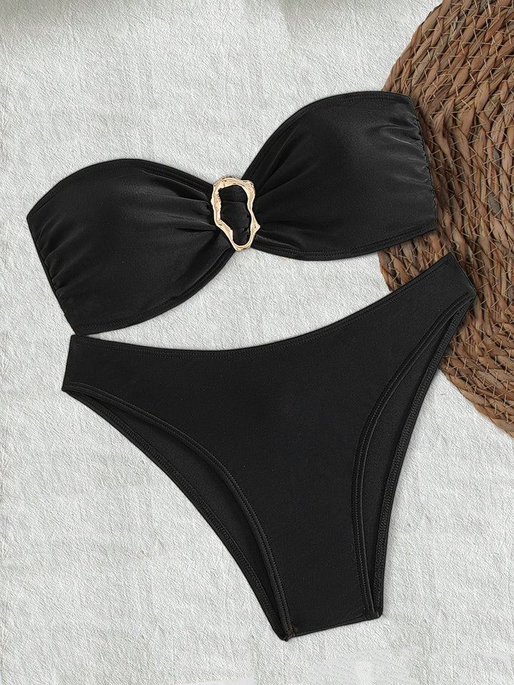Damen Bandeau-Bikini mit elegantem Verschluss und modischem Design Echo Archiv