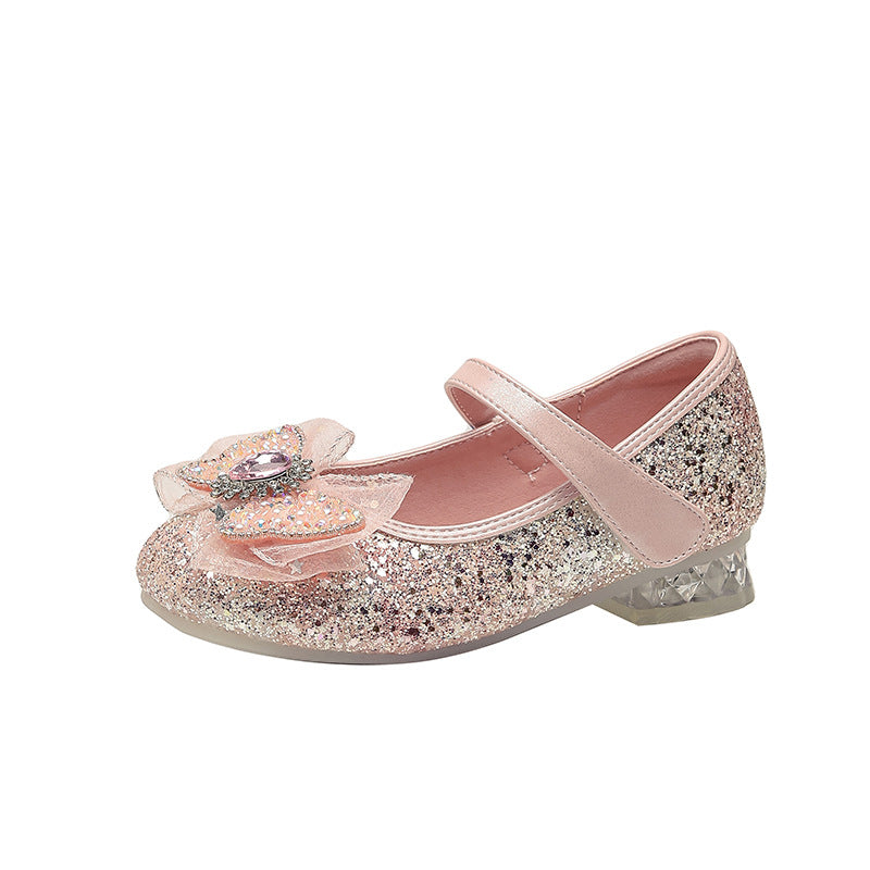 Mädchen Elegante Ballerinas mit Schleifenapplikation und Strass Echo Archiv