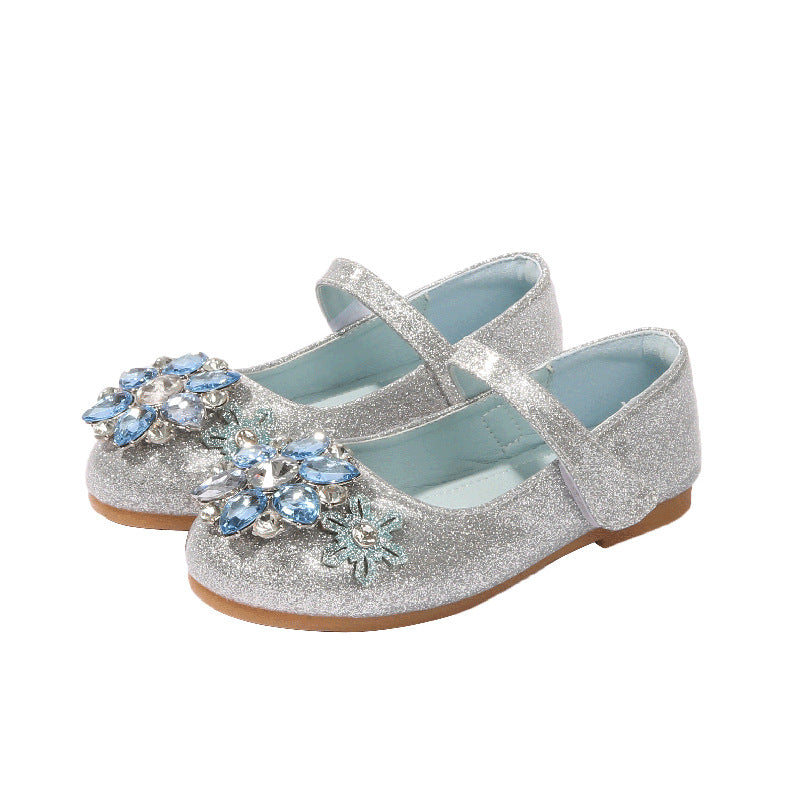 Damen Ballerinas mit glitzernden Blumenapplikationen Echo Archiv