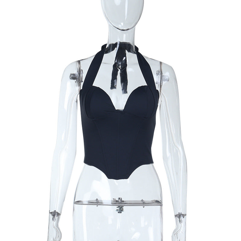 Damen Einteiler mit verstellbarem Halfter und figurformendem Schnitt Echo Archiv
