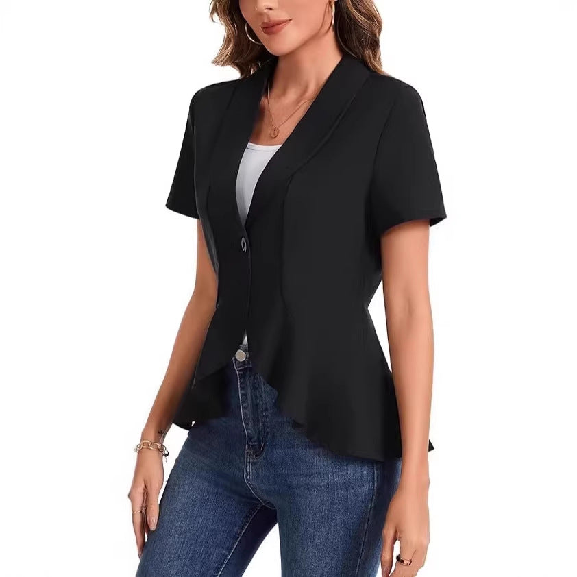 Damen schicke Blazerjacke mit asymmetrischem Schnitt Echo Archiv