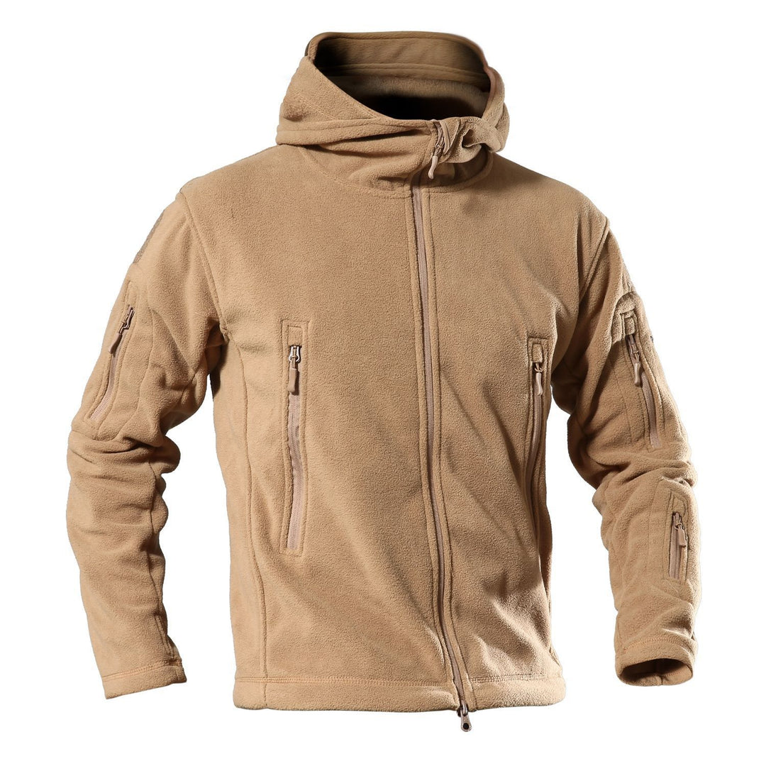 Herren Fleecejacke mit multifunktionalen Reißverschlusstaschen Echoarchiv