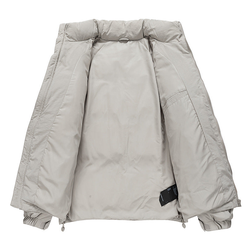 Herren Stepp-Daunen-Winterjacke mit hohem Stehkragen und verstellbarem Saum Echo Archiv