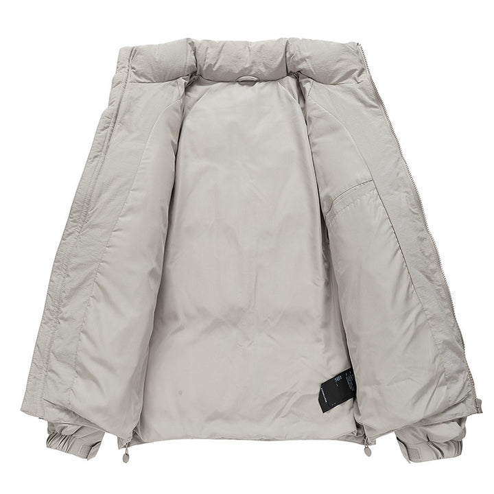 Herren Stepp-Daunen-Winterjacke mit hohem Stehkragen und verstellbarem Saum Echo Archiv