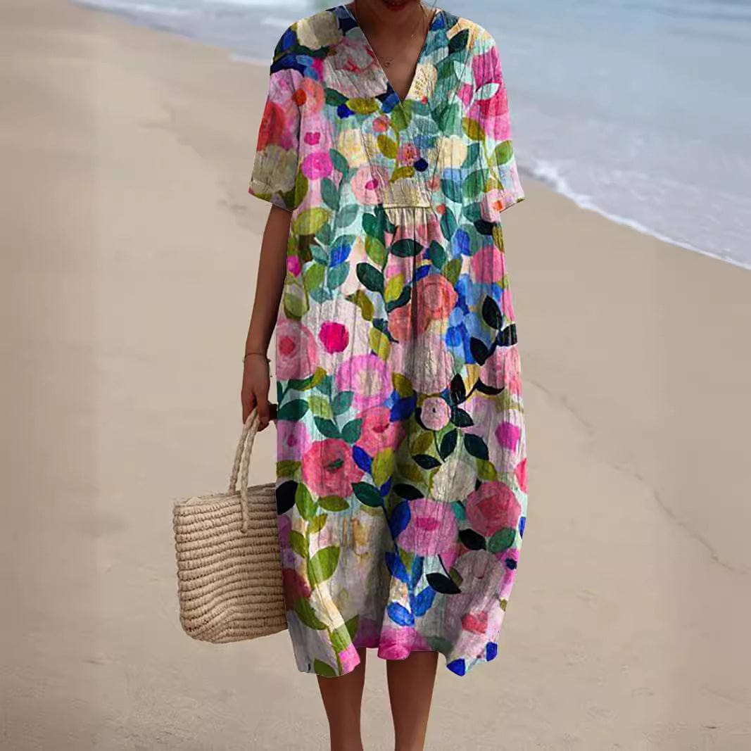 Echoarchiv | Bunte, Blumige Sommerkleid