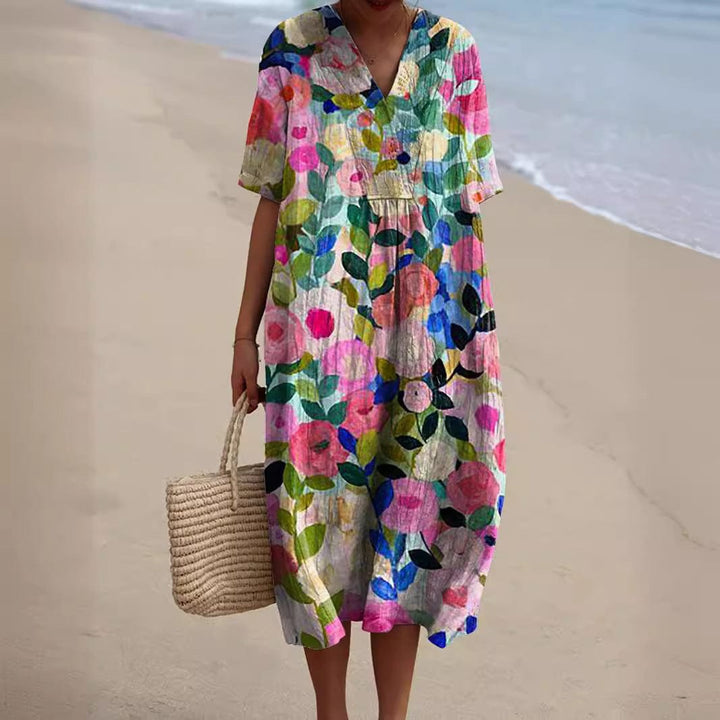 Echoarchiv | Bunte, Blumige Sommerkleid