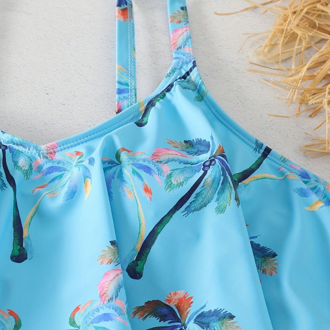 Damen Rüschen-Bikini-Top mit Shorts Echo Archiv