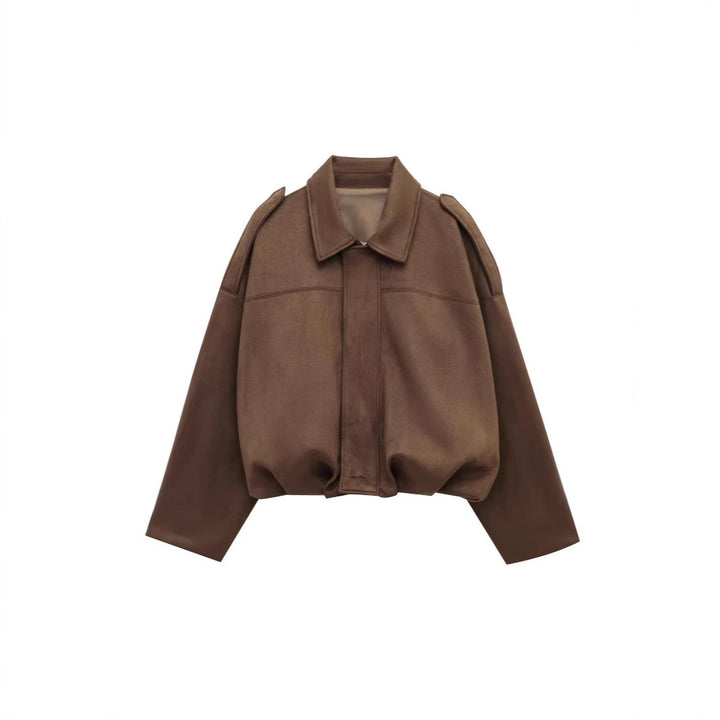 Damen Modische Kurzjacke mit legerem Schnitt – Célinea