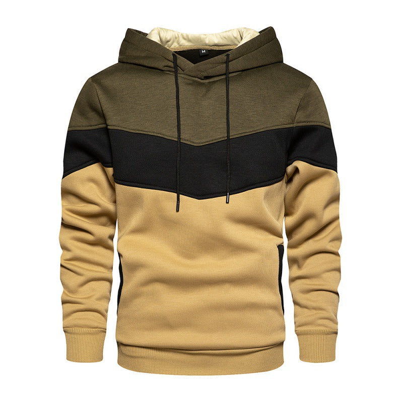 Herren Kapuzenpullover mit kontrastierenden Farbblöcken und weichem Innenfutter Echoarchiv