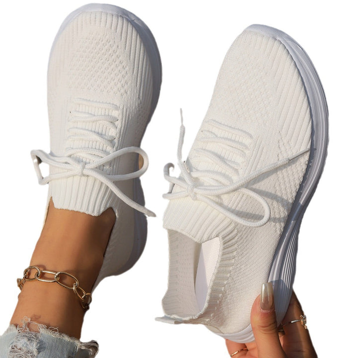 Damen Strick-Sneaker mit sockenähnlichem Schaft – Névara