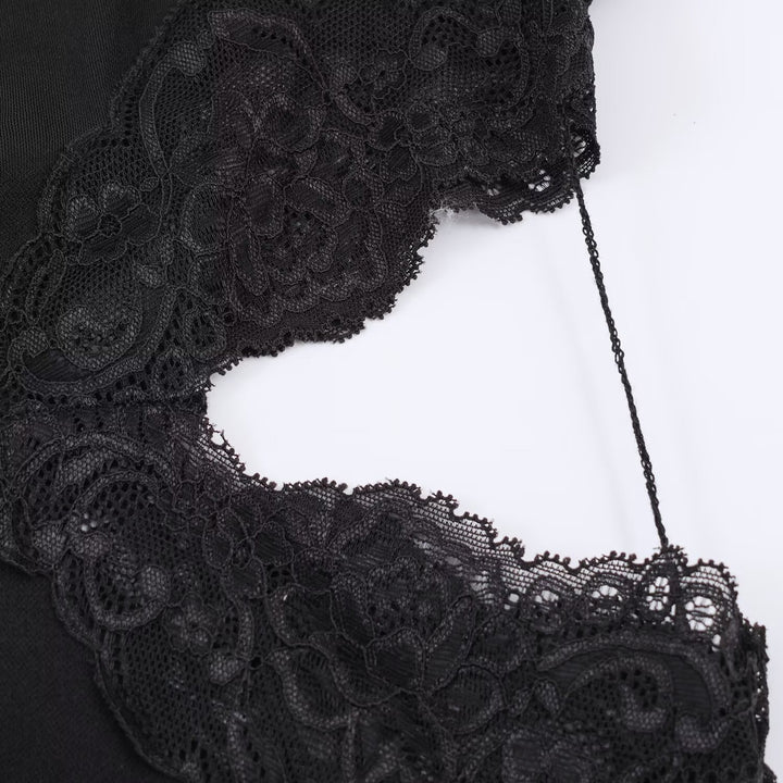 Damen asymmetrisches Spitzenoberteil mit eleganten Rüschendetails Echo Archiv