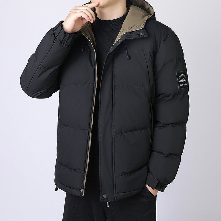 Herren Kapuzen-Steppjacke mit Thermofutter und verstellbarem Saum Echo Archiv