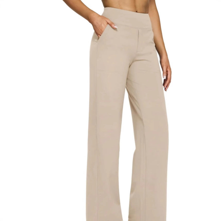 Damen Weitgeschnittene Lounge-Hose mit elastischem Bund Echoarchiv