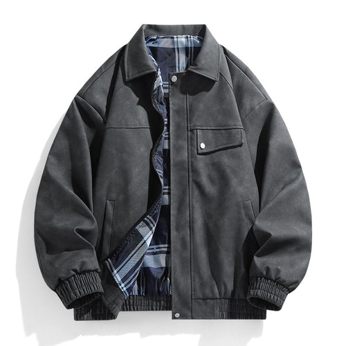 Herren lässige Utility-Jacke mit zwei Brusttaschen Echoarchiv