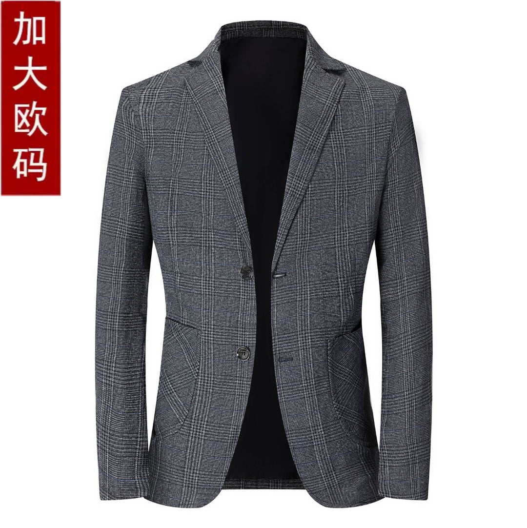 Herren modischer karierten Slim-Fit Blazer Echoarchiv