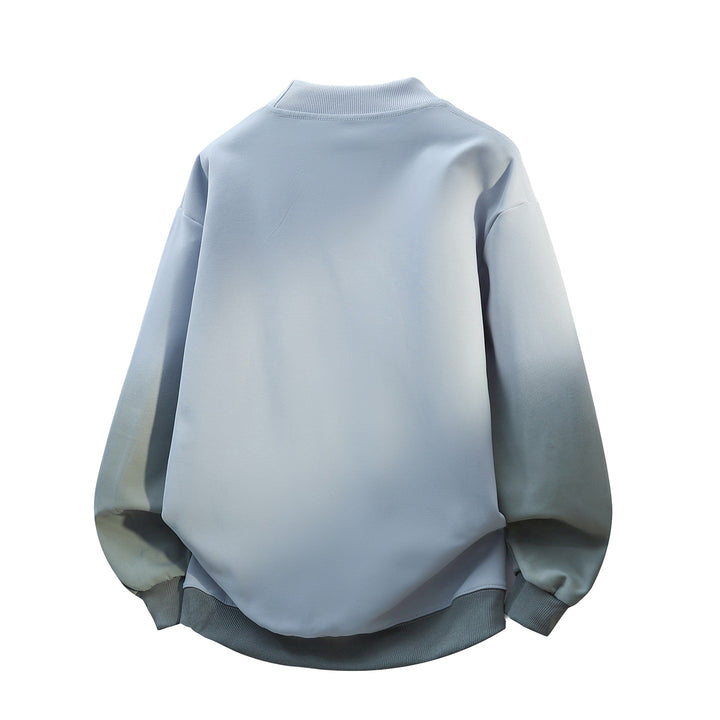 Unisex Oversize-Sweatshirt mit Stehkragen, Farbverlauf & markantem Logoprint Echoarchiv