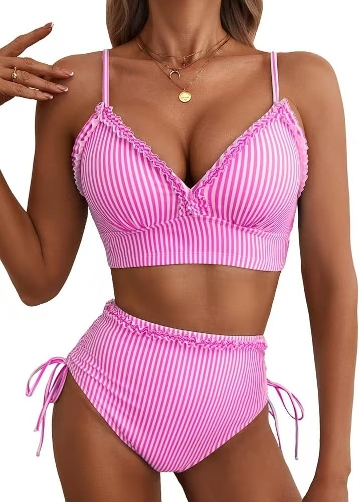 Damen Triangel-Bikini mit Rüschendetails Echo Archiv