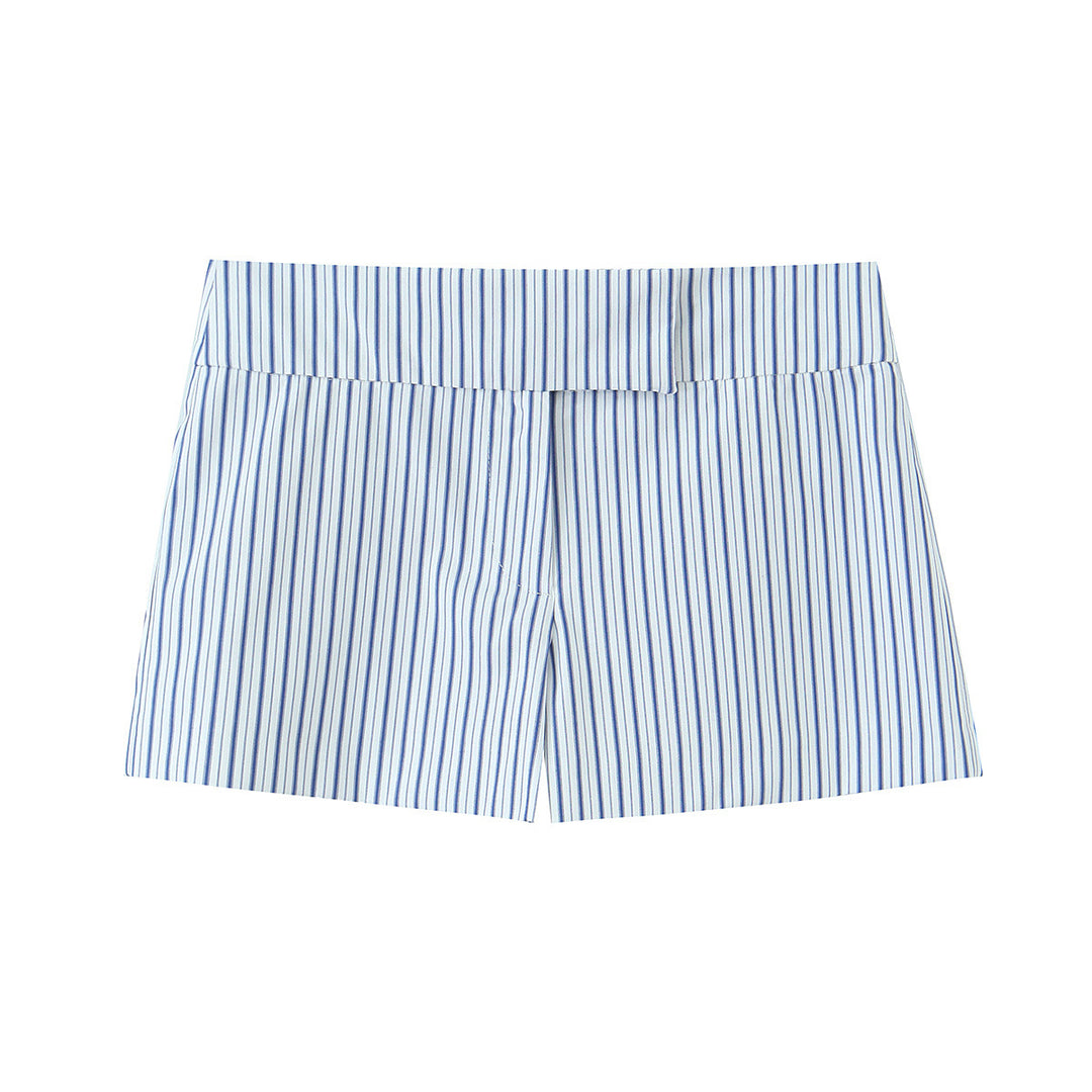 Damen elegante gestreifte Shorts im klassischen Schnitt Echo Archiv