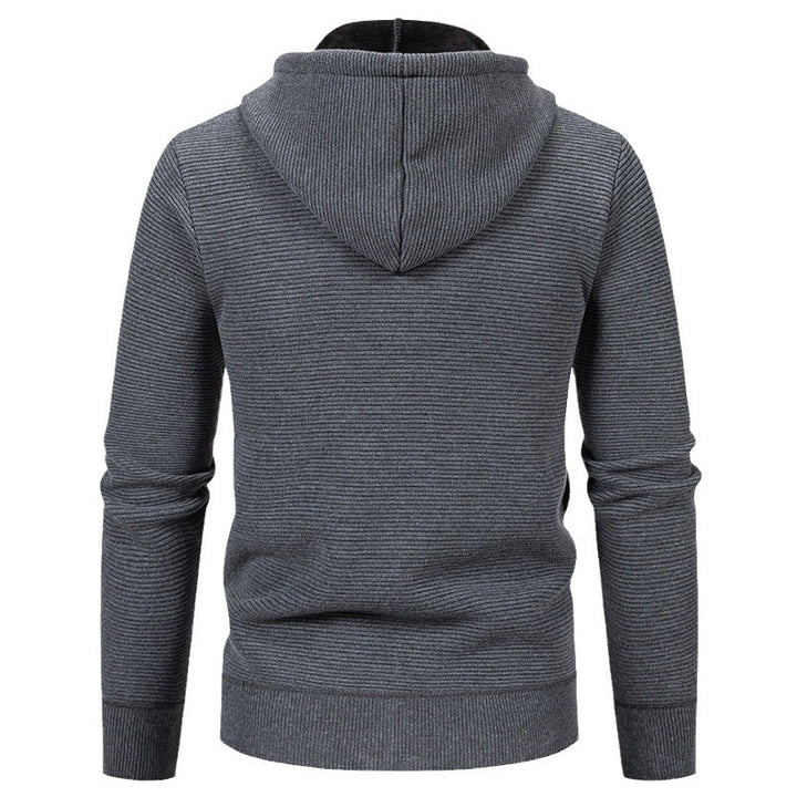 Herren sportliche Fleecejacke mit hohem Kragen und Reißverschluss Echoarchiv