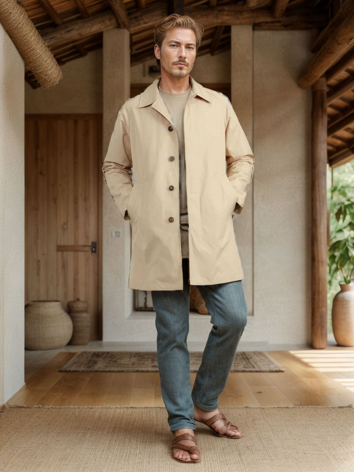 Herren Übergangsjacke mit leichtem Baumwollmaterial Echoarchiv
