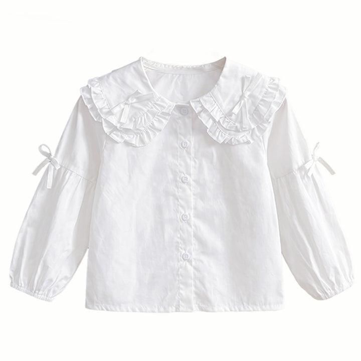 Mädchen Bluse mit Rüschendesign und niedlichem Kragen Echo Archiv
