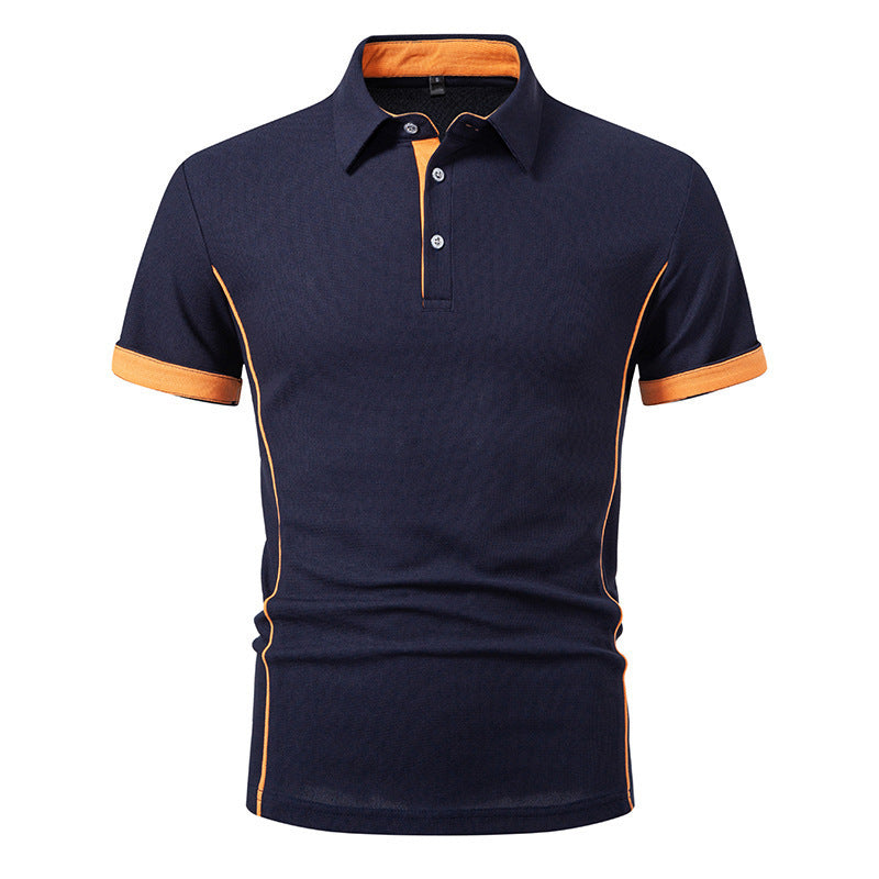 Herren Polo-Shirt mit kontrastierenden Akzenten und atmungsaktiven Eigenschaften Echoarchiv