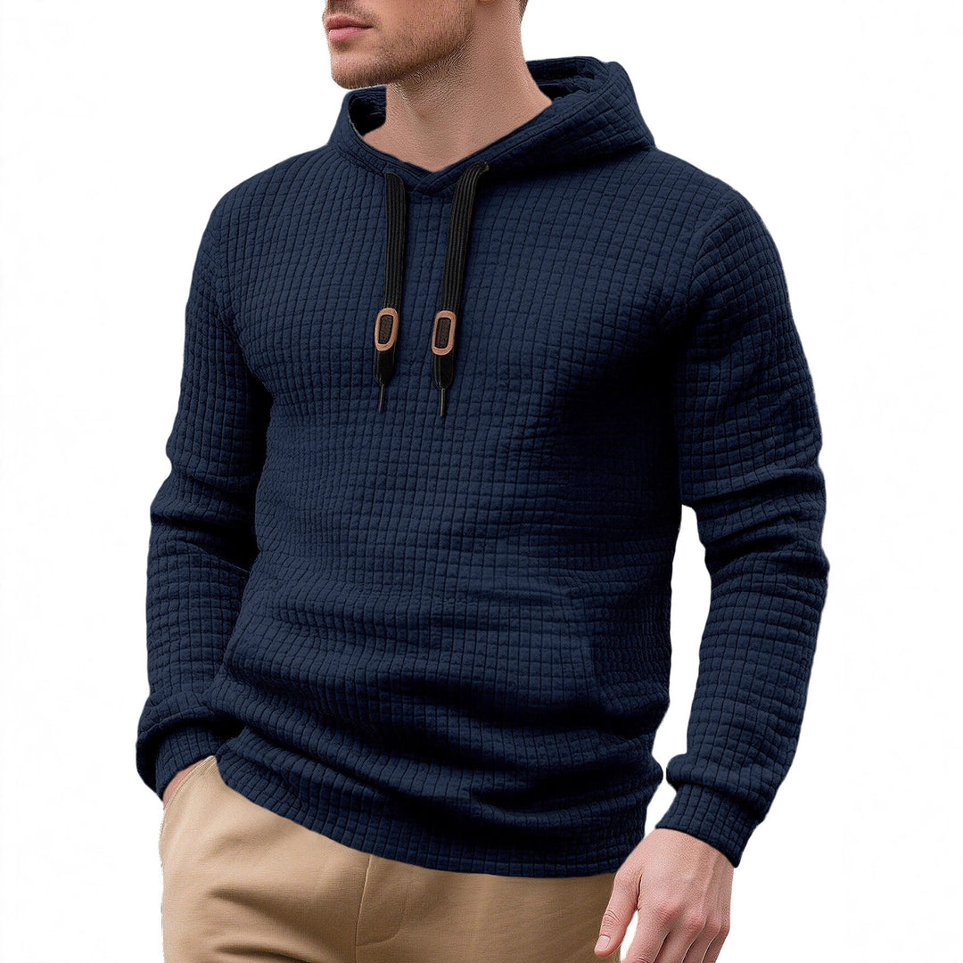 Herren Hoodie mit strukturierter Oberfläche und modischem Design Echoarchiv